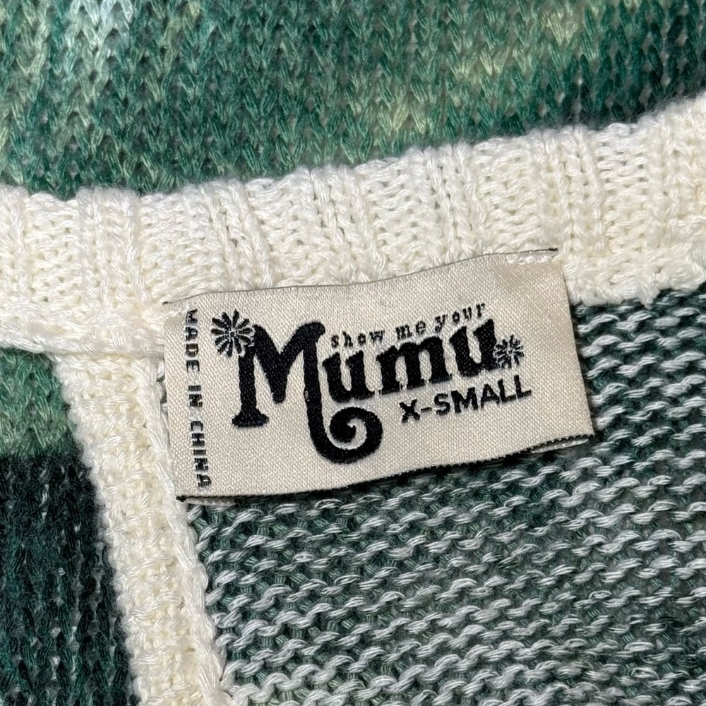 🌻 Show Me Your Mumu Ryan Rene Reversible Sweater Palmtini Knit Women's size XS - Picture 8 of 10
